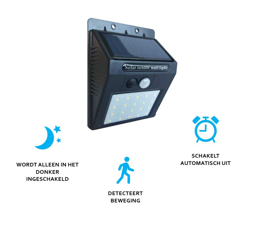 Buitenlamp solar met bewegingssensor