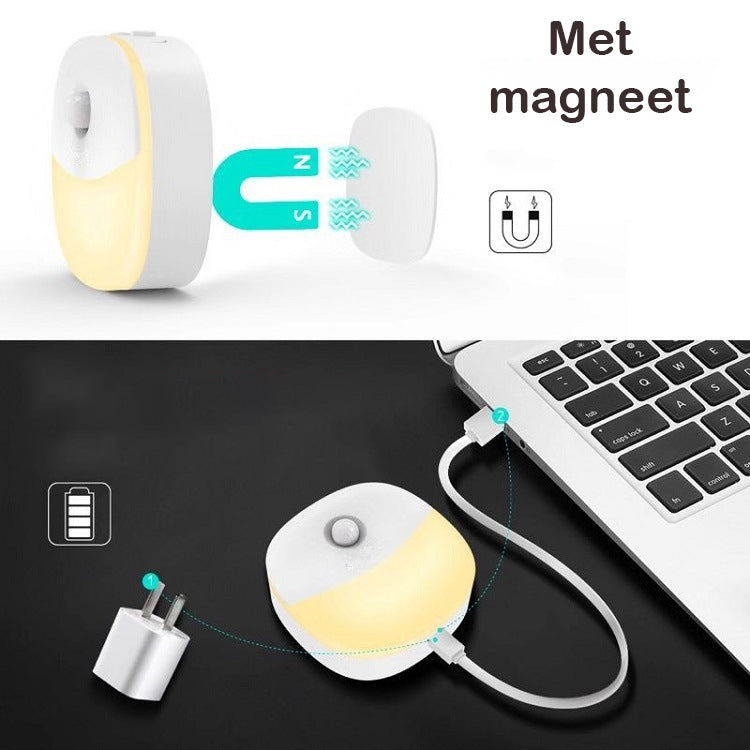 2-pack oplaadbare LED sensor nachtlampjes