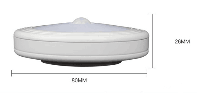 Draadloze nachtlamp met bewegingssensor batterij - wit licht