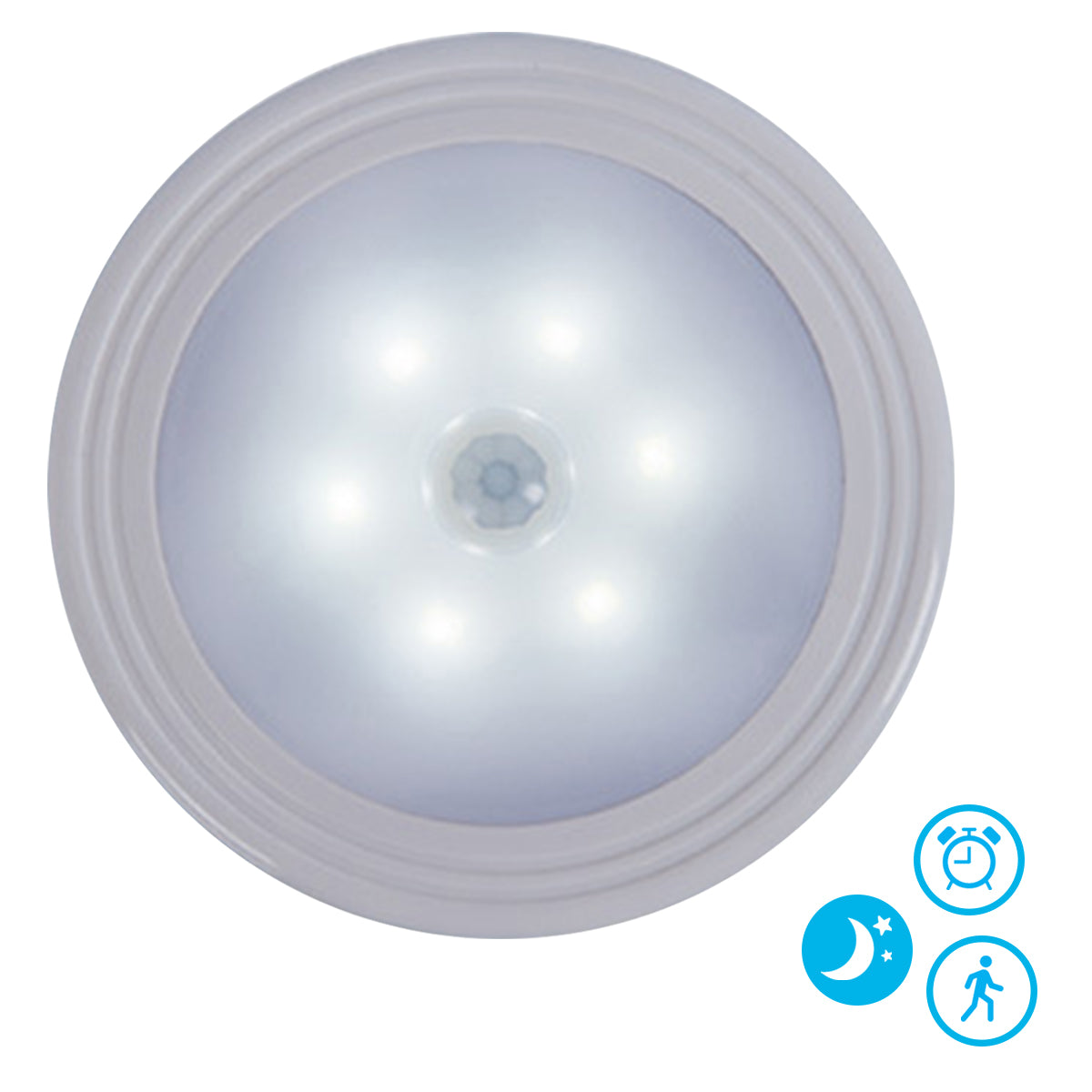 Draadloze nachtlamp met bewegingssensor batterij - wit licht