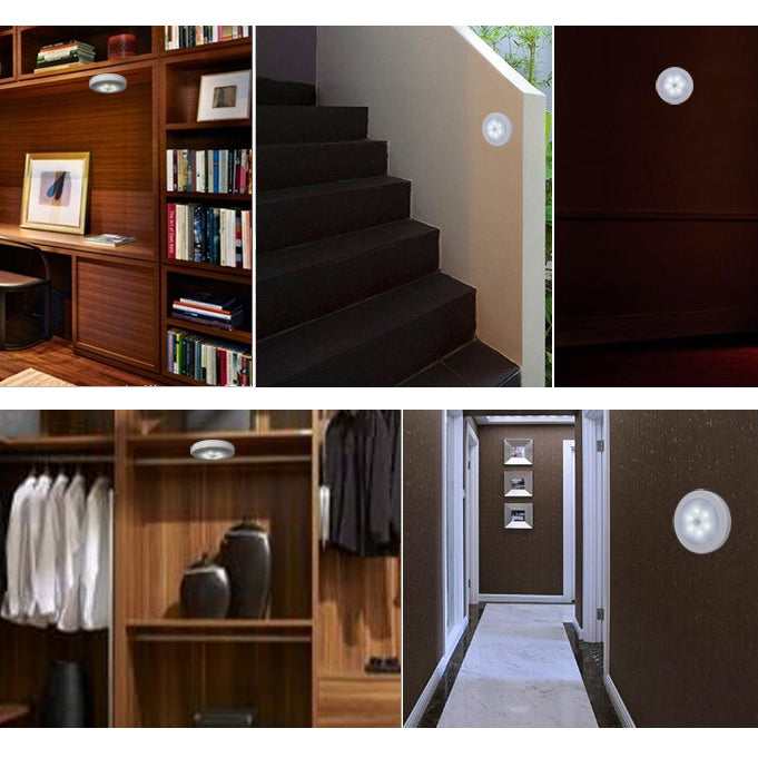 Draadloze nachtlamp met bewegingssensor batterij - wit licht