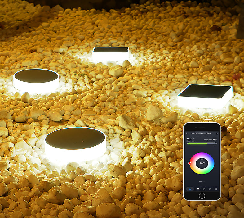 Solar grondspot telefoonbestuurbaar