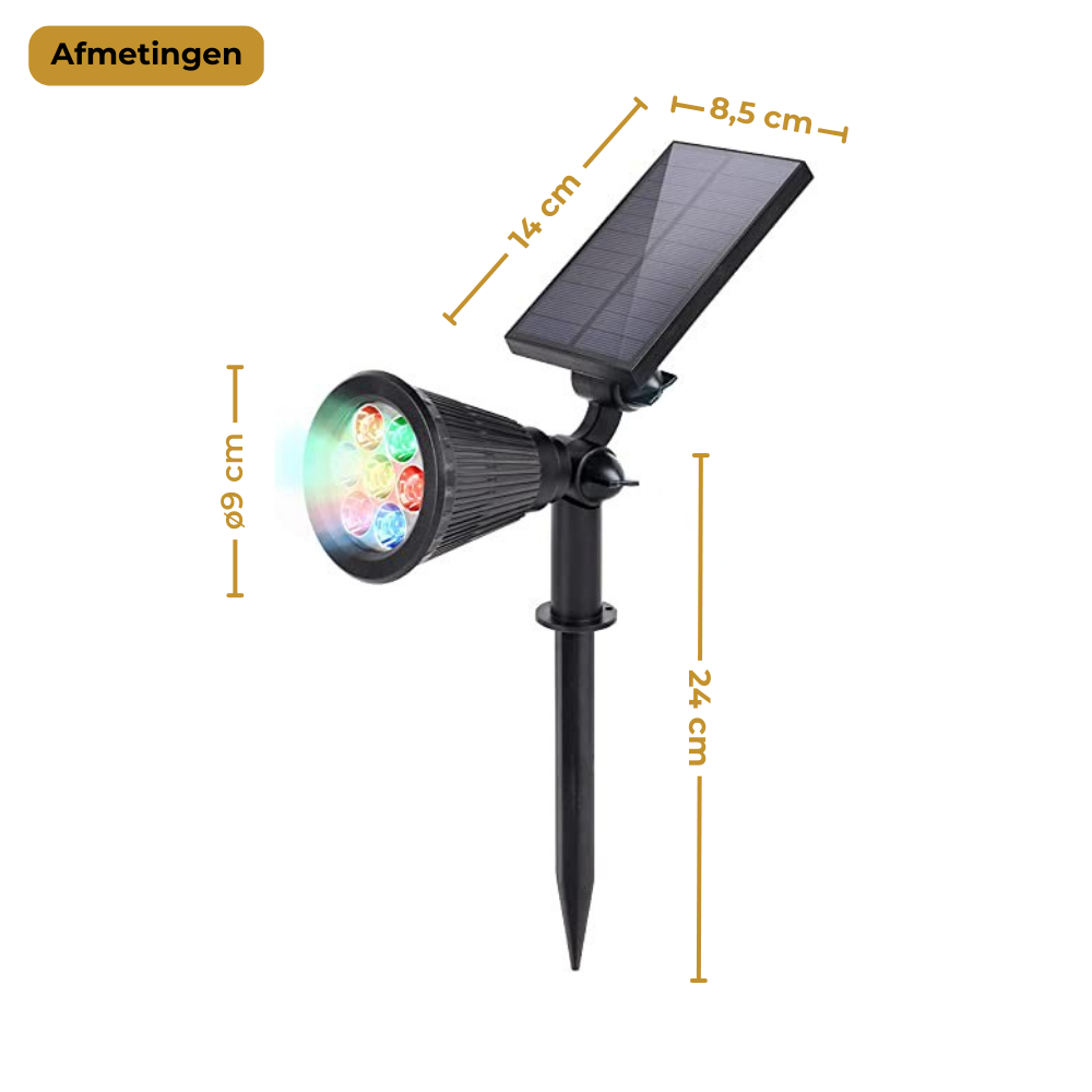 Lueas smart solar tuinverlichting RGB