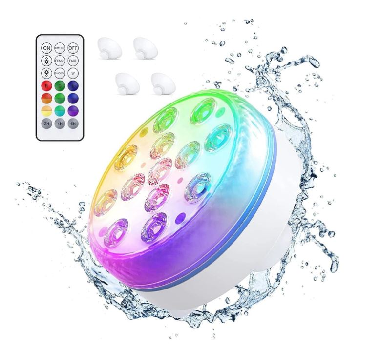 Lueas® Draadloze Ledlampjes Waterdicht - met Afstandbediening -2 stuks