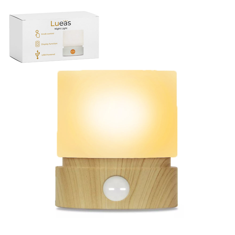 Lueas® Draadloze tafellamp met timer en dimfunctie - hout