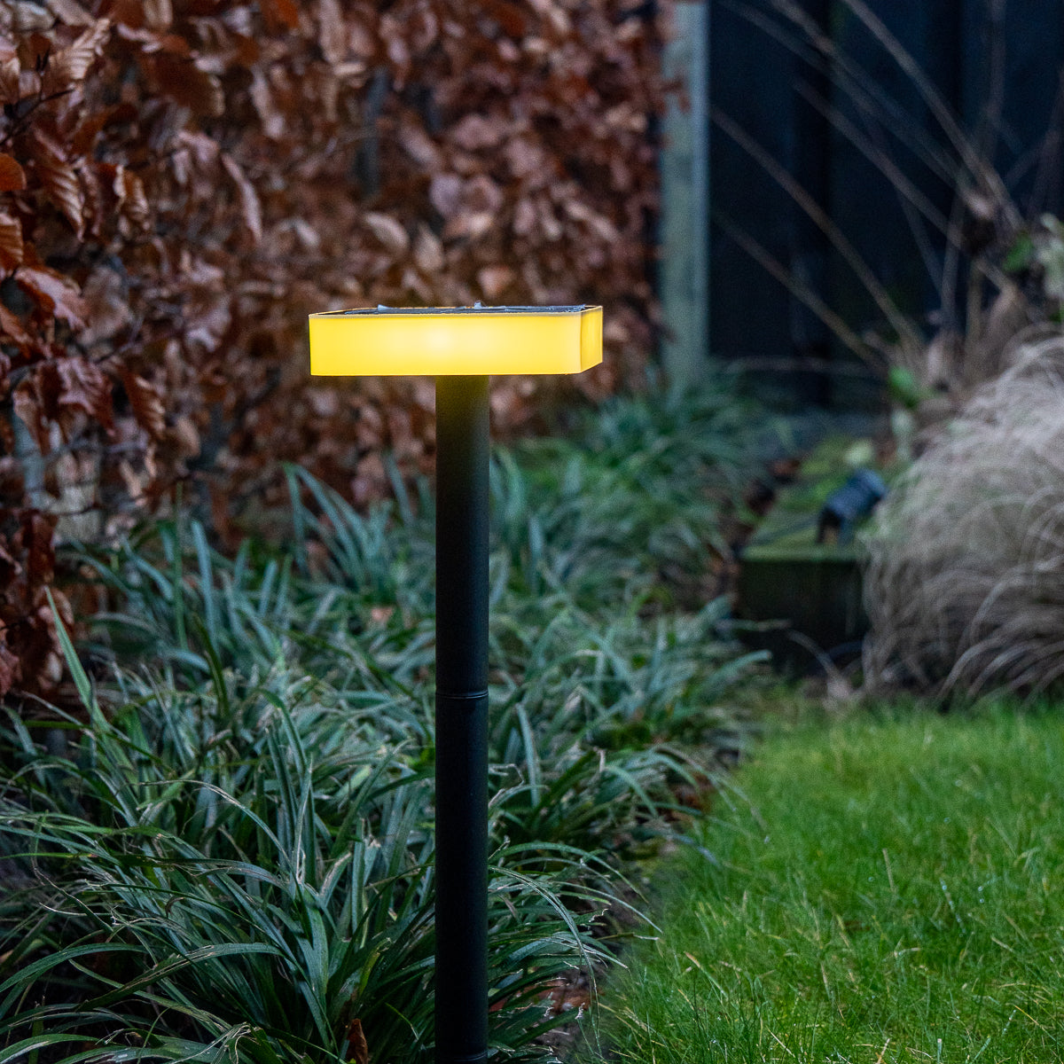 Vierkante Solar grondspot telefoonbestuurbaar - met app