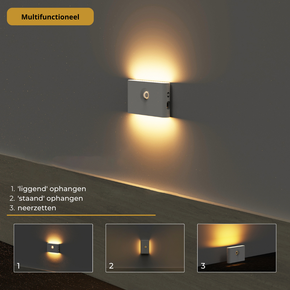 Compacte Bewegingsensorlamp draadloos