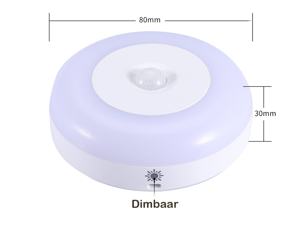 Draadloze nachtlamp met bewegingssensor