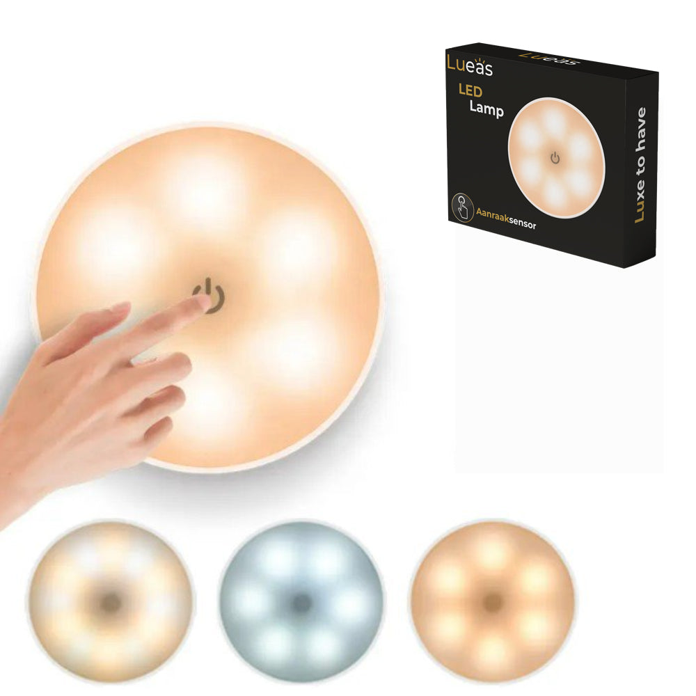 Lueas® Draadloze ledlamp – Warm/Wit licht