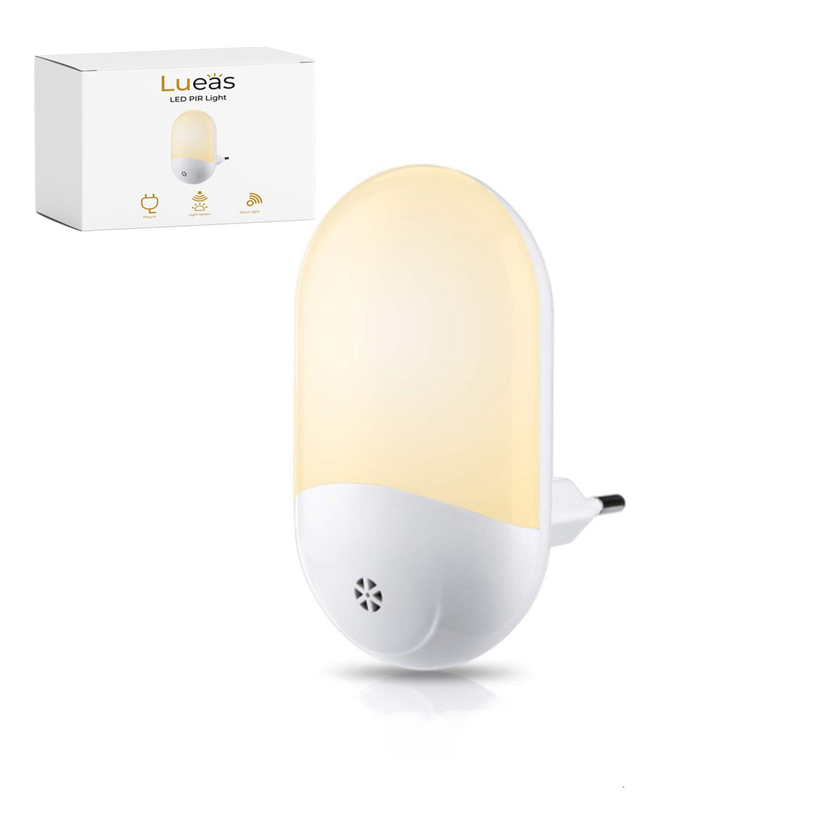 Lueas® LED-nachtlampje plug-in met lichtsensor