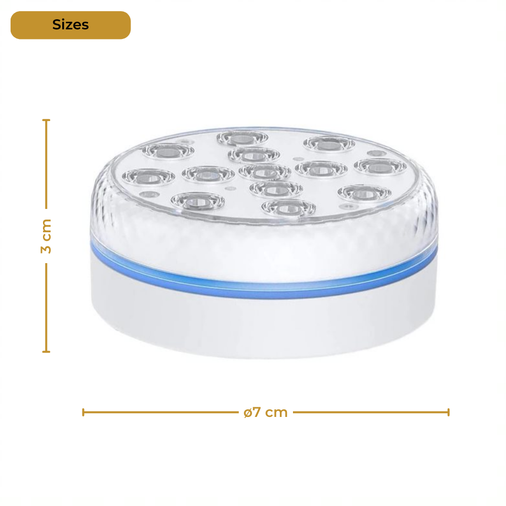 Lueas® Draadloze Ledlampjes Waterdicht - met Afstandbediening -2 stuks