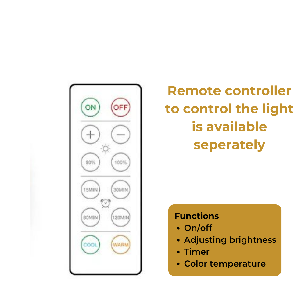 Lueas® Draadloze ledlamp – Warm/Wit licht