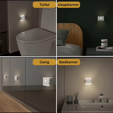 Draadloze ledlamp met bewegingssensor
