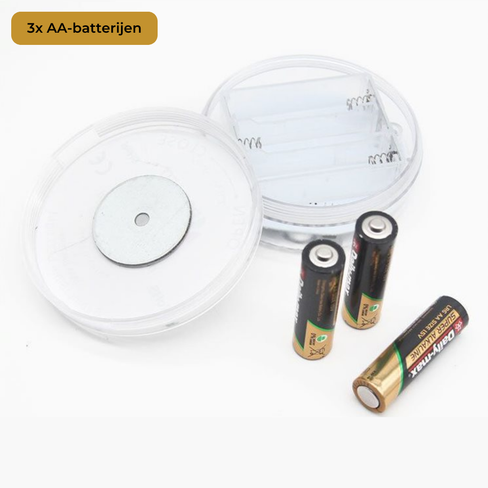 Lueas® 2 stuks Draadloze Ledlampjes Waterdicht- Zwembadverlichting - met Afstandbediening - op Batterijen - RGB - Dimbaar
