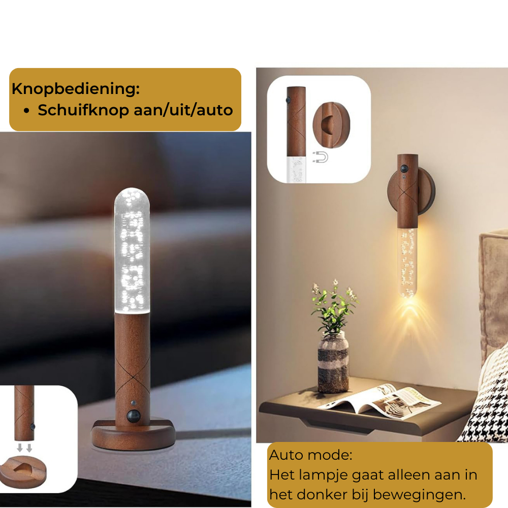Lueas® Draadloze wandlamp met bewegingssensor
