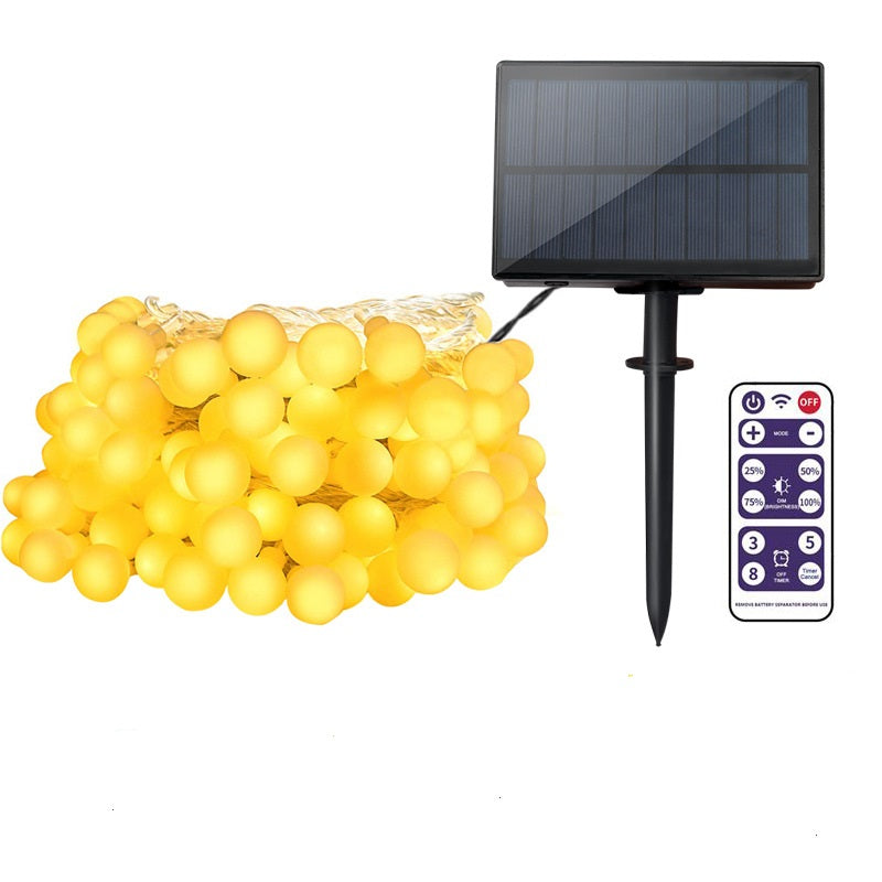 Ledslinger op zonne-energie - USB oplaadbaar - warm wit