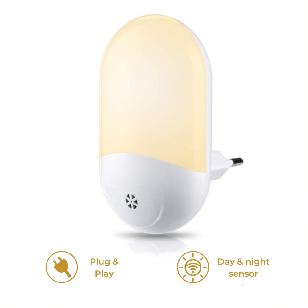 Lueas® LED-nachtlampje plug-in met lichtsensor