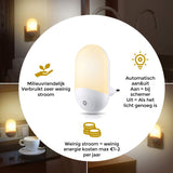 Lueas® LED-nachtlampje plug-in met lichtsensor